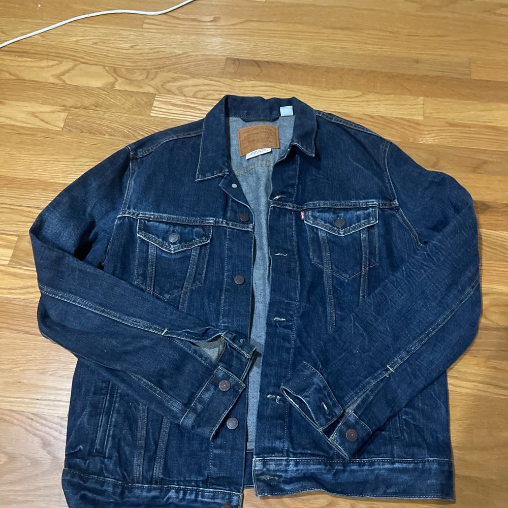 Dark blue denim jacket